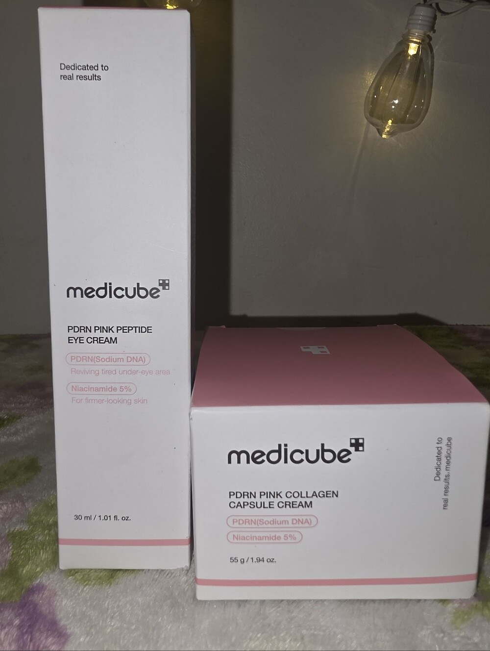 Medicube PDRN Pink Collagen Capsule Cream & PDRN peptide Eye Cream